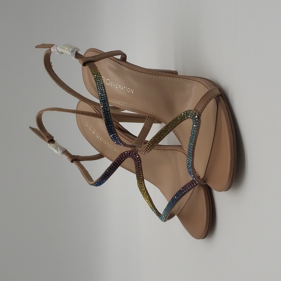 686- BCBGENERATION Joliny Tan Rainbow Colors Women's Sandals Size 7 M NWT - Picture 3 of 8